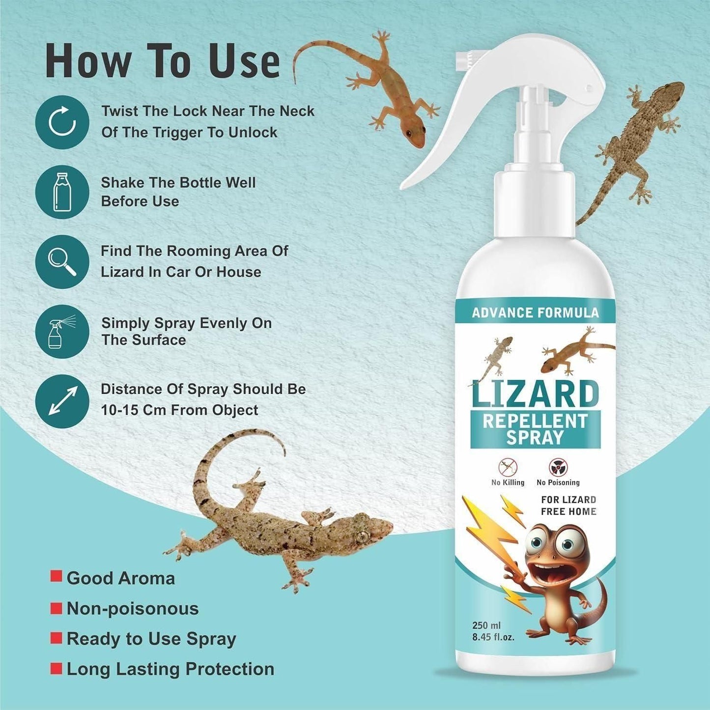✨Lizard Repellent Spray ✨ Buy 1 Bottle 🧴 Get 1 Bottle 🧴