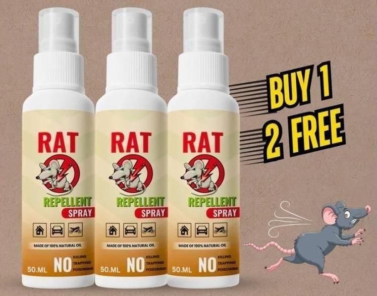 Rat Repellent Spray ✨ Buy 1 Bottle 🧴 Get 2 Bottle FREE 🧴