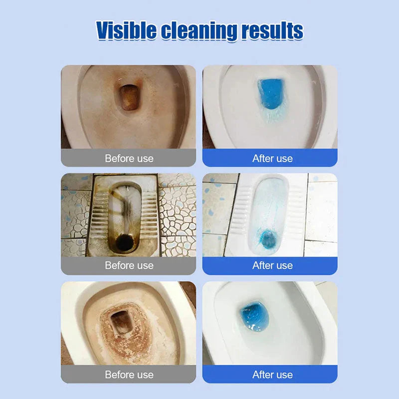 🔥Toilet Cleaning Tablet - Toilet Deodorizer Bathroom Cleaner Tablet Pack of 1 (10pc) Blue Bubble🔥