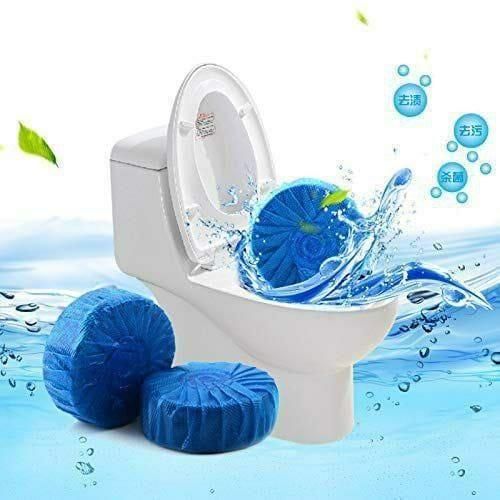 🔥Toilet Cleaning Tablet - Toilet Deodorizer Bathroom Cleaner Tablet Pack of 1 (10pc) Blue Bubble🔥