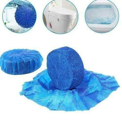 🔥Toilet Cleaning Tablet - Toilet Deodorizer Bathroom Cleaner Tablet Pack of 1 (10pc) Blue Bubble🔥